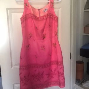 Hot pink cocktail dress